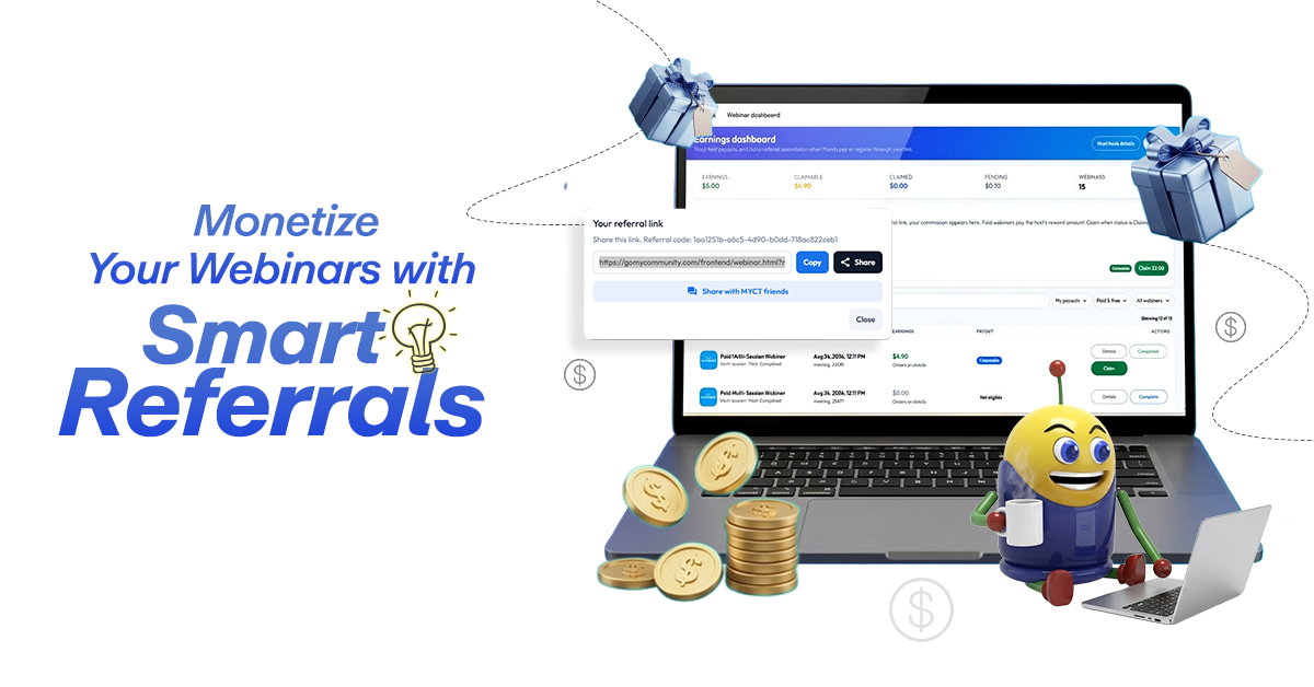 MYCommunityToday Expands Interactive Communication Platform With Paid Webinars and Referral Rewards
